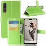 Pouzdro Wallet PU kožené Huawei P20 - zelené – Hledejceny.cz