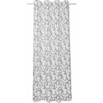Sehlbach Závěs se skrytými poutky, grafický, stříbrně šedý, 175 x 135 cm – Hledejceny.cz