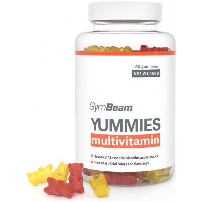 GymBeam Yummies Multivitamin 60 kapslí orange lemon cherry – Hledejceny.cz