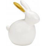 Textilomanie Keramický zajíček GILDED BUNNY 14 cm bílý – Hledejceny.cz