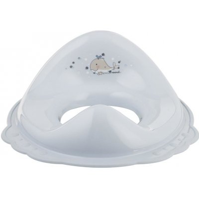 Maltex Redukce na WC s úchyty Velrybka Minimal satin blue – Zboží Dáma