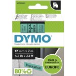 Dymo 45019 černý tisk/zelený podklad, 7m, 12mm – Zbozi.Blesk.cz