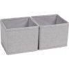 Úložný box Compactor BOSTON Sada 2 ks organizérů 14 x 14 x 12 cm šedé