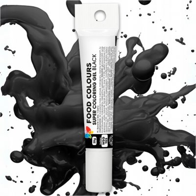Food Colours Gelová barva tuba Černá 20 g – Zboží Mobilmania