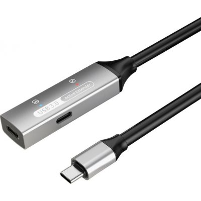 PremiumCord ku3rep15al USB 3.2 repeater a prodlužovací Male-Female, 5Gbps, 15m, stříbrný – Hledejceny.cz