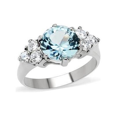 Šperky4U ocelový prsten s tyrkysovým kamenem AL 0102