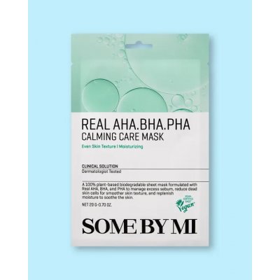 Some By Mi Maska na obličej s kyselinami Real Aha-Bha-Pha Calming Care Mask - 20 g / 1 ks – Hledejceny.cz