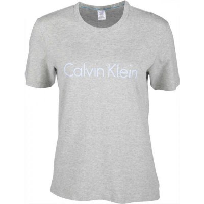 Calvin Klein SS CREW NECK Šedá Světle modrá – Zboží Mobilmania