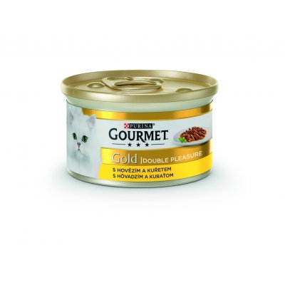 Gourmet Gold hovězí & kuře 85 g