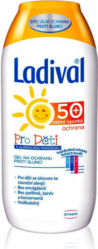 Ladival Allergy gel na opalování pro děti SPF50+ 200 ml