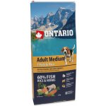 Ontario Adult Medium 7 Fish & Rice 12 kg – Hledejceny.cz