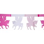 Girlanda papírová barevná 3 m Jednorožec 374631 – Zboží Mobilmania