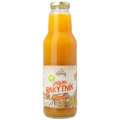 Bio mošt Jablko-Rakytník Moštárna Louny 750 ml