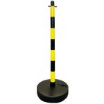 Černo-žlutý plastový vymezovací sloupek SCV - výška 90 cm – Zboží Mobilmania