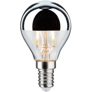 Paulmann LED žárovka 2,5W E14 zrcadlový vrchlík stříbrný 230V Teplá bílá