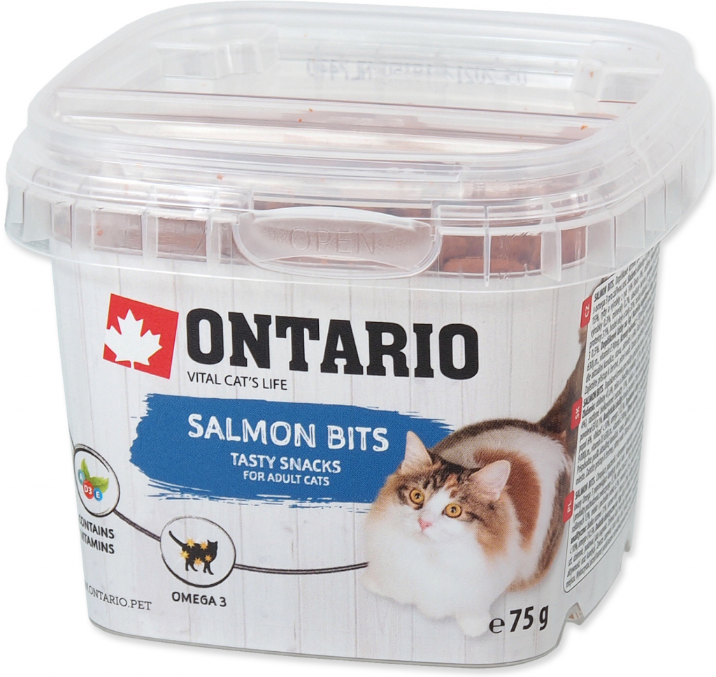 Ontario pochoutka Salmon Bits 75 g