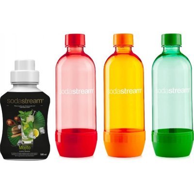 Barevný Tripack JET Lahve + Mojito 500 ml SODASTREAM – Sleviste.cz