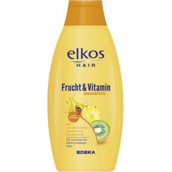 Elkos šampon s výtažkem z meruňky pro normální až lehce suché vlasy Frucht & Vitamin 500 ml