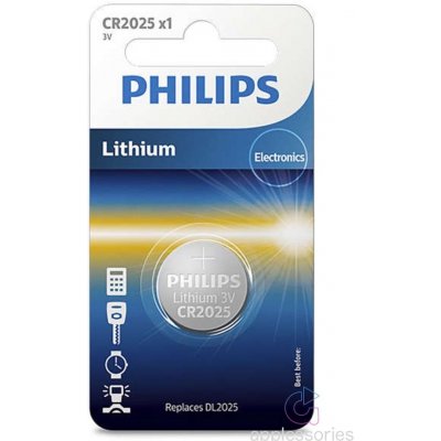 Philips CR2025 1ks CR2025/01B – Zbozi.Blesk.cz