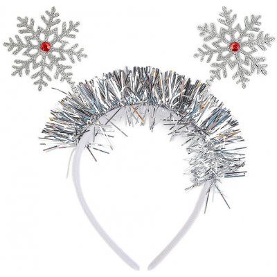 Prima-obchod Čelenka do vlasů vločky, vánoční / párty, barva 2 stříbrná – Zboží Mobilmania