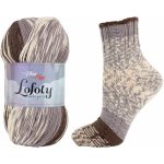 Pletací / háčkovací příze Vlna-Hep LOFOTY 7804 hnědo-béžová, vzorovaná, ponožková, 100g/420m – Hledejceny.cz