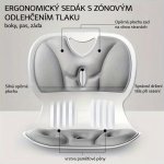 Wellife Memory Lumbarflex Bederní podložka 36 x 30 x 32 cm – Zboží Dáma