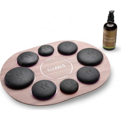 ELEEELS S1 Lávové kameny 8 ks + Nahřívací deska 1 ks + Aromatický olej 1 ks – Zboží Dáma