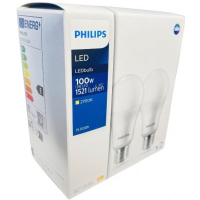 Philips 8719514471054 LED žárovka CorePro E27 13W/100W 1521lm 2700K A67 bílá 2-set – Zboží Mobilmania