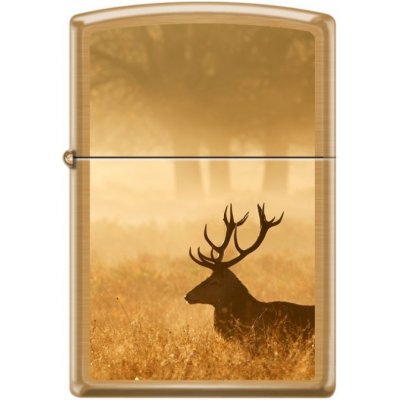 Zippo Jelen Brushed Brass 26934 – Zbozi.Blesk.cz