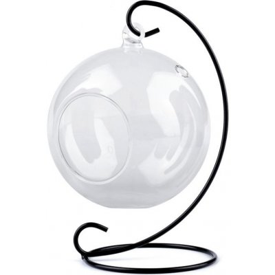 Kovový stojan na aerárium / baňky výška 22 cm - černá – Zboží Dáma