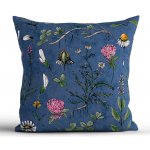 MKLuzkoviny.cz bavlna Renforcé Herbář tmavě modrý 40 x 40 cm – Sleviste.cz