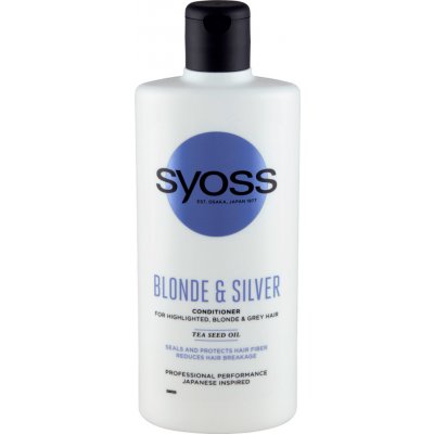 Syoss Blonde & Silver balzám pro zesvětlené, blond a šedé vlasy 440 ml – Zboží Mobilmania