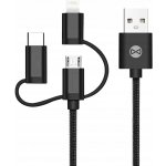 Forever 3IN1 Datový kabel Lightning microUSB USB-C – Zboží Živě