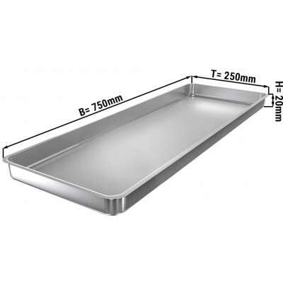 G.Gastro Servírovací podnos s okrajem 75 x 25 x 2 cm D9780737 – Zboží Mobilmania