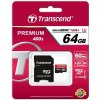 Paměťová karta Transcend microSDXC Premium 64 GB UHS-I TS64GUSDU1