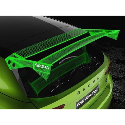 Bittydesign Čiré náhradní křídlo pro ŠKODA Fabia RS Rally2 1/10 extra tvrdé 1,5 mm – Zboží Dáma