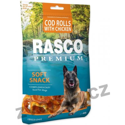 Rasco Premium tresčí rolky obalené kuřecím masem 80 g – Zboží Mobilmania