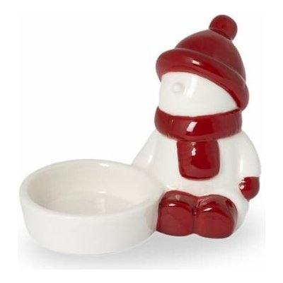 Storefactory Keramický svícen Vidar, červená barva, keramika – Zboží Dáma