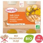 Babybio skladká kukuřice s kuřecím masem 2 x 200 g – Zboží Dáma