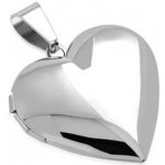 Šperky4U Ocelový přívěšek medailon otevírací srdce OPP1771 L – Zboží Mobilmania
