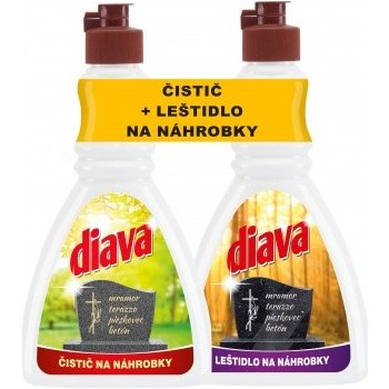 Diava Leštidlo na náhrobky + čistič na náhrobky 2 x 250 ml