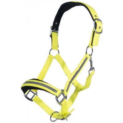 HKM Western Set provazové ohlávky s vodítkem Reflective neon yellow – Zboží Dáma
