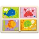 Lamps dřevěné puzzle 4v1 moře – Zboží Mobilmania