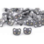 Knoflík dětský velikost 24" medvídek Varianta: 4 šedá, Balení: 25 ks – Zboží Dáma