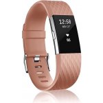 BStrap Silicone Diamond pro Fitbit Charge 2 brown, velikost L STRFB0270