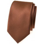 Avantgard Kravata Slim Lux 571-22388 hnědá – Sleviste.cz