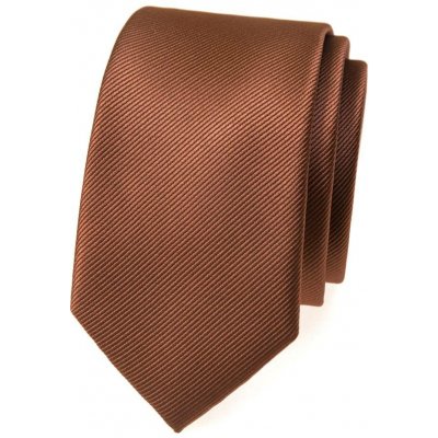 Avantgard Kravata Slim Lux 571-22388 hnědá – Sleviste.cz