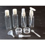 APT AG623 souprava plastových lahviček a dóz na kosmetiku 9 dílů – Zboží Mobilmania