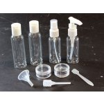 APT AG623 souprava plastových lahviček a dóz na kosmetiku 9 dílů – Zboží Dáma