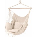 R2INVEST 1036 Závěsné křeslo s třásněmi béžové – Hledejceny.cz